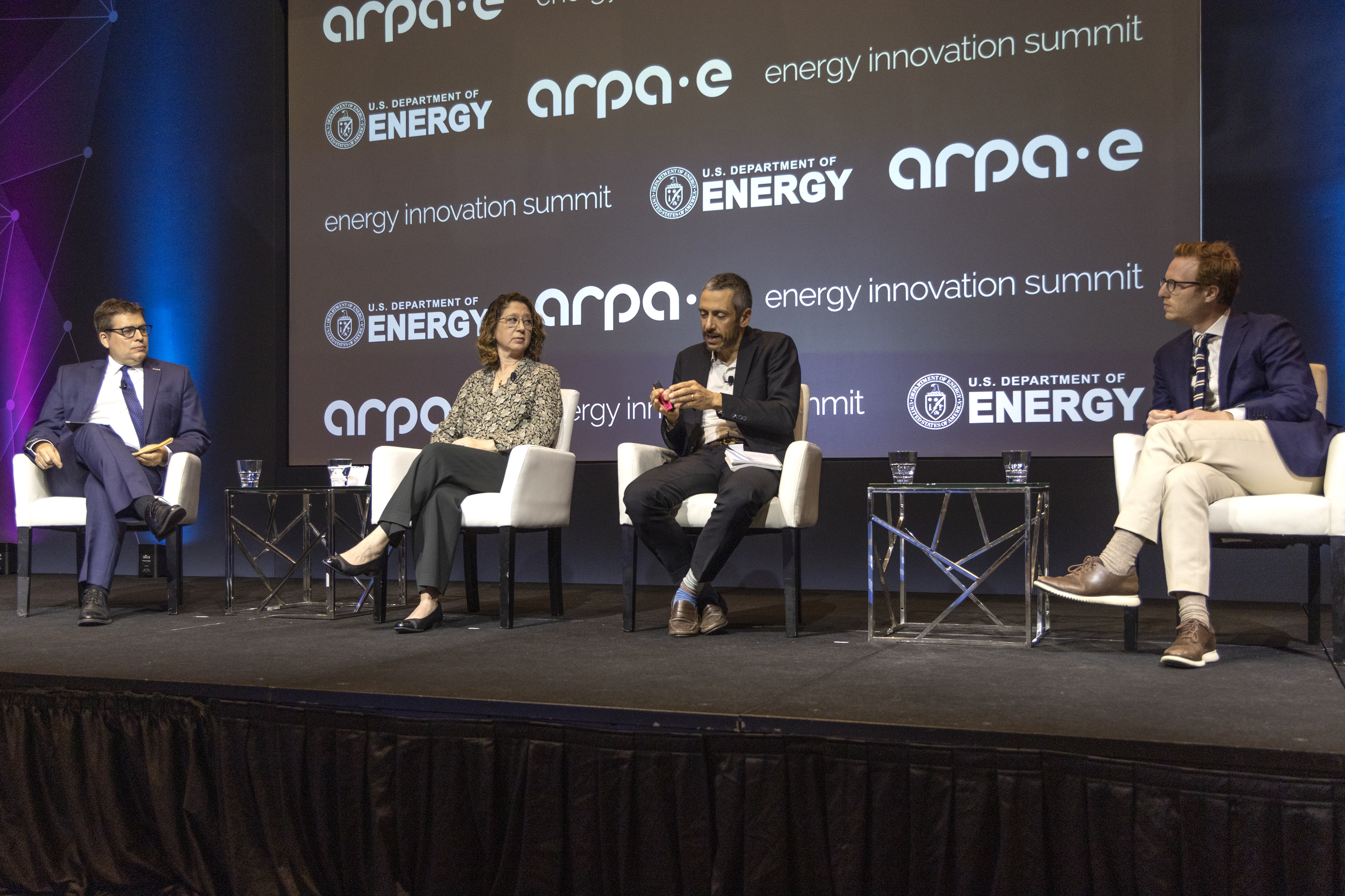 2022 ARPA-E Energy Innovation Summit Day 3 Recap Blog Government Funding Innovation Panel Shane Kosinski Ben Levine Francesco Matteucci Graciela Narcho