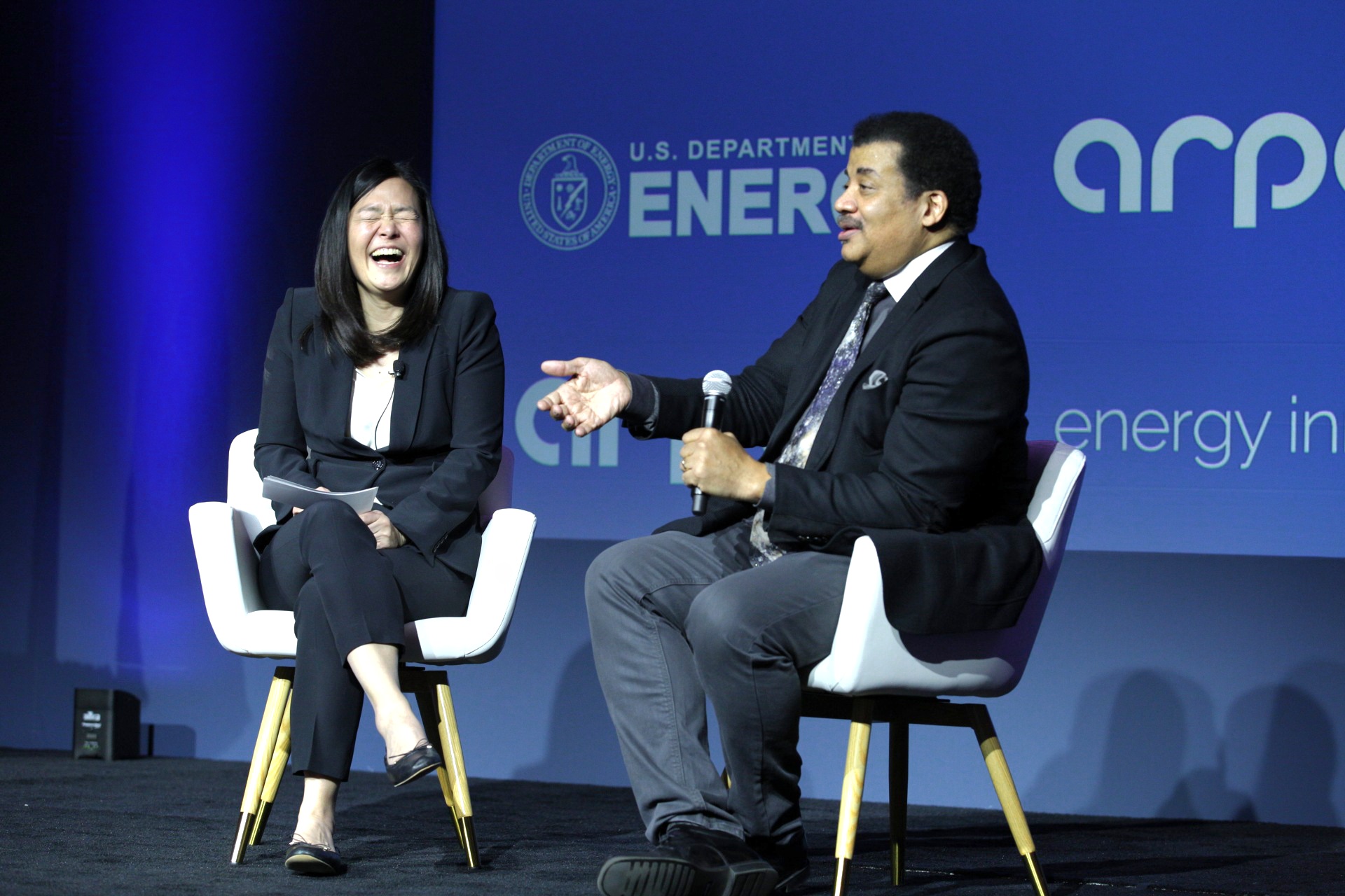 2023 ARPA-E Energy Innovation Summit Evelyn Wang Niel deGrasse Tyson