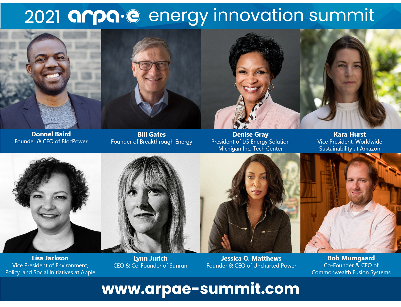 2021 ARPA-E Summit Companies Graphic
