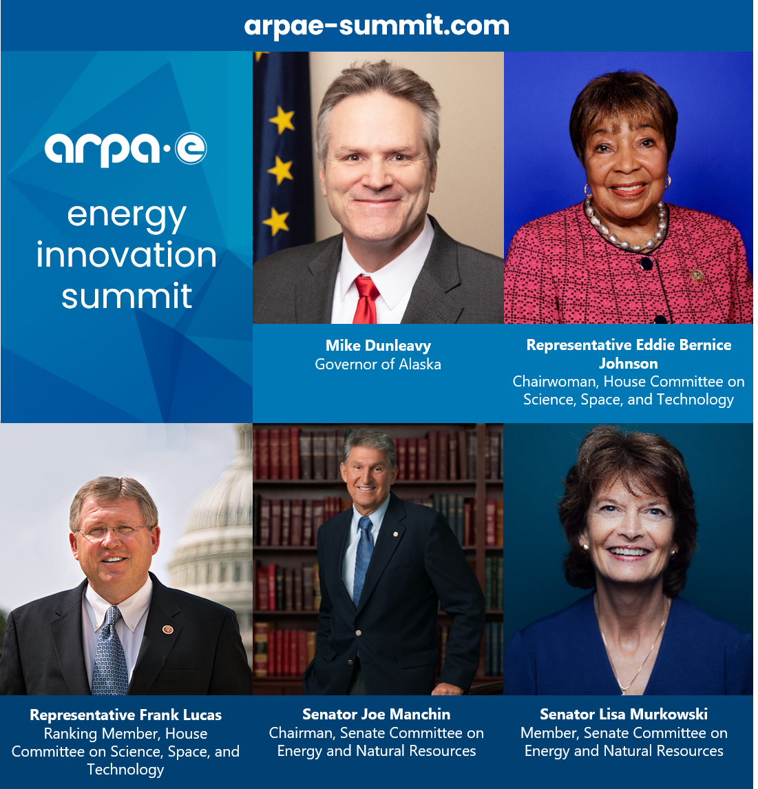 ARPA-E Summit Congressional Speakers Headshots